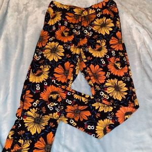 Topshop Fall Floral Trousers